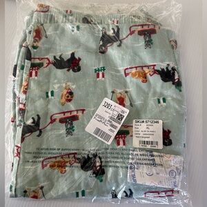 Lands End Flannel Pajama Pants Men’s XL NEW Dog Winter